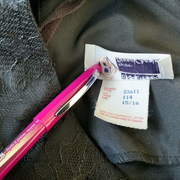 BRAEMAR Formal Classic Lace Black Dress Size 15/16 - Picture 5 of 7